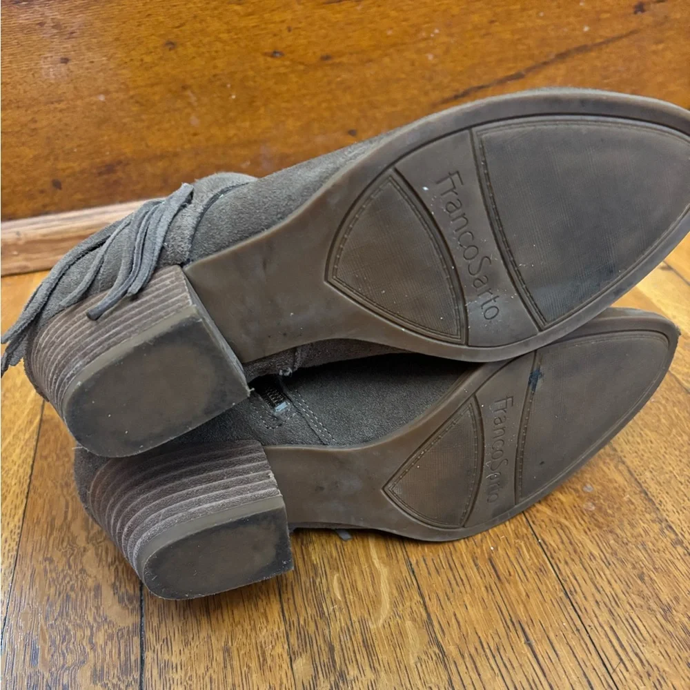Franco Sarto Suede Ankle Booties